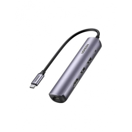 Адаптер UGREEN CM418 (10919) Ethernet Adapter+PD Silver - фото 2