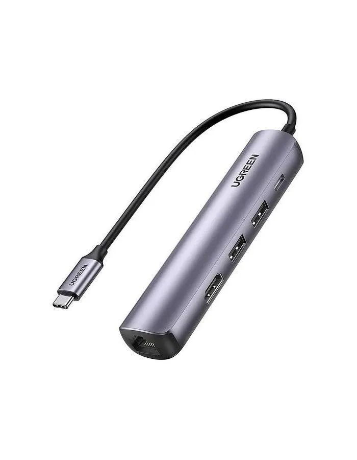 Адаптер UGREEN CM418 (10919) Ethernet Adapter+PD Silver - фото 2