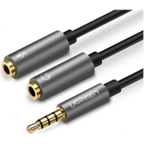 Кабель UGREEN AV141 (30619) 3.5mm male to 2 Female Audio Cable A...