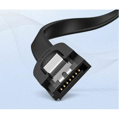 Кабель UGREEN US217 (30796) SATA 3 Data Cable. 0,5 м. черный - фото 3