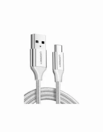 Кабель UGREEN US288 (60409) USB-A 2.0 to USB-C Cable Nickel Plat...