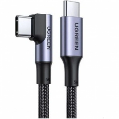 Кабель UGREEN US334 (70643) USB-C  2.0 Male To Angled 90° USB-C ...