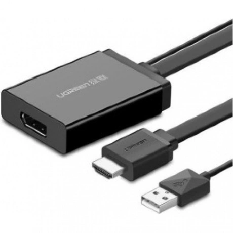 Конвертер UGREEN MM107 (40238) HDMI + USB to DP Converter. 0,5 м...