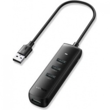 Хаб UGREEN CM416 (10915) USB 3.0 4-Port Hub. провода: 25 см. чер...