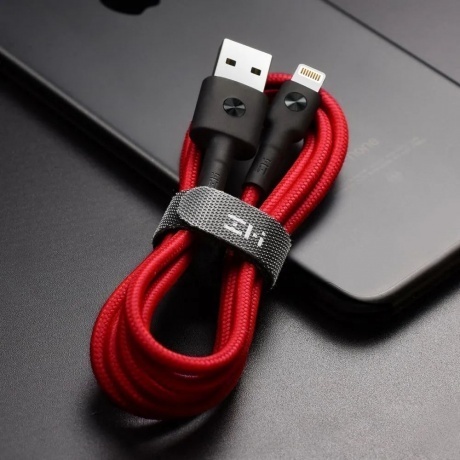 Кабель ZMI AL805 Lightning MFi AL805 red (1м) (ZMKAL805CNRD) - фото 2