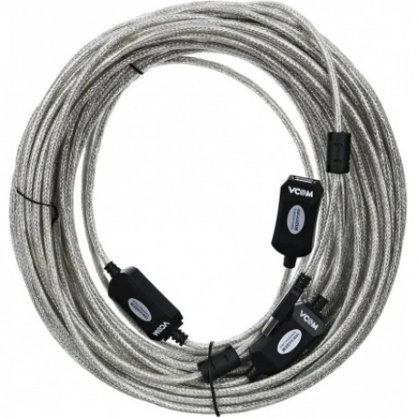 Кабель VCOM USB2.0-repeater, Am-Af 25м (VUS7049-25M)