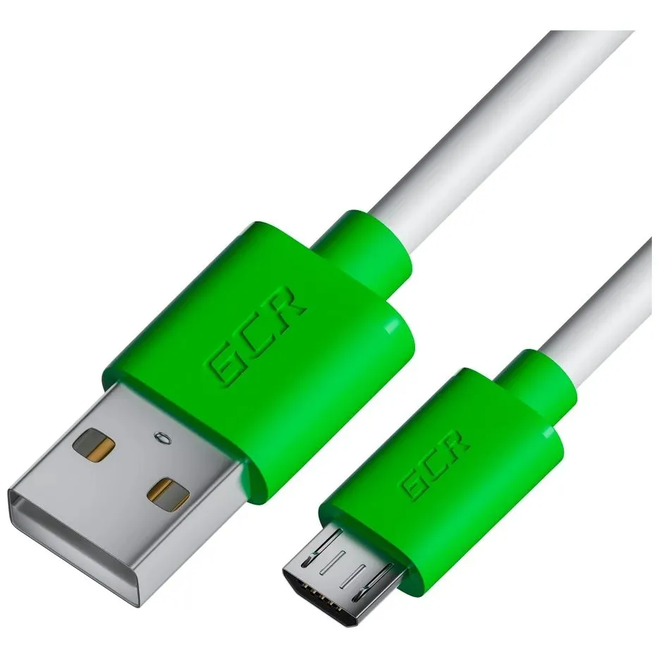Кабель GreenConnect 0.5m MicroUSB, белый (GCR-53225) - фото 1