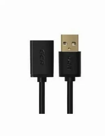 Кабель Greenconnect 0.5m USB 2.0, AM/AF, черный (GCR-UEC6M-BB2S-...