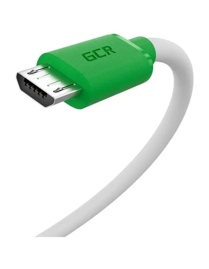 Кабель GreenConnect 0.3m MicroUSB, белый TPE (GCR-53281) - фото 3