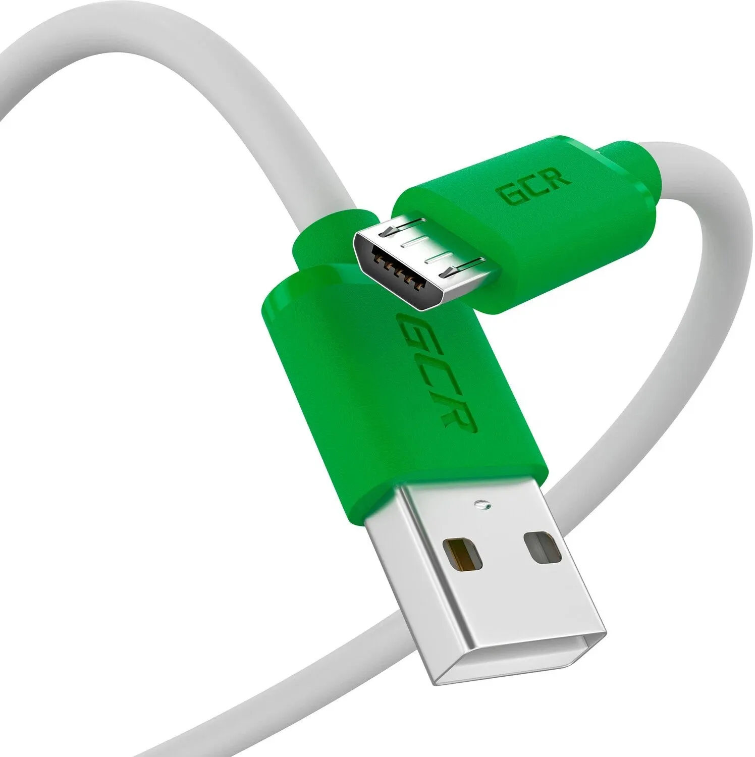 Кабель GreenConnect 0.3m MicroUSB, белый TPE (GCR-53281) - фото 5