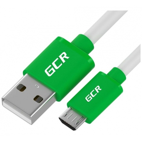 Кабель GreenConnect 0.15m MicroUSB, белый TPE (GCR-53285) - фото 1