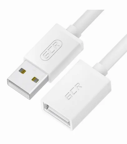 Кабель GreenConnect 0.5m USB 2.0 AM/AF, белый (GCR-55060)