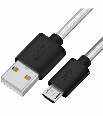 Кабель GreenConnect 1.5m MicroUSB, прозрачный (GCR-54476)