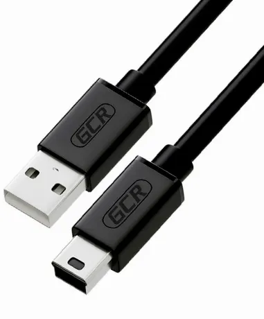 Кабель GreenConnect 0.75m USB 2.0, AM/mini 5P, черный (GCR-UM2M5...