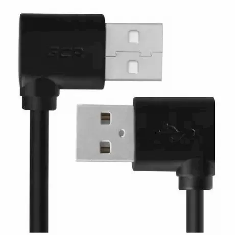 Кабель Greenconnect 0.2m USB 2.0, AM/AM (GCR-AUM5AM-BB2S-0.2m)