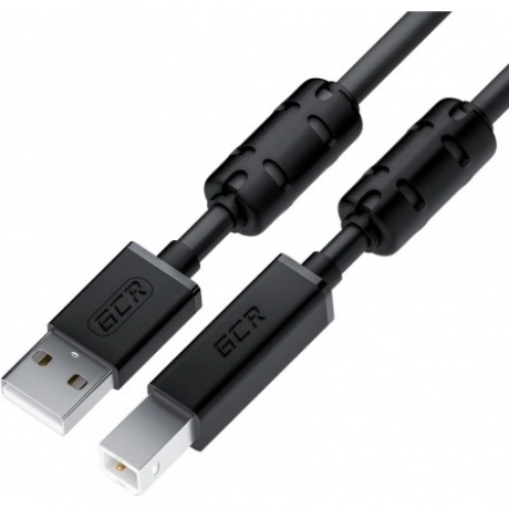 Кабель GreenConnect PROF 3.0m USB 2.0, AM/BM, черный (GCR-52417)