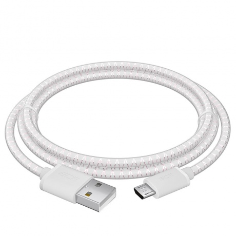 Кабель GreenConnect 1.0m MicroUSB, бело-розовый (GCR-54450) - фото 3
