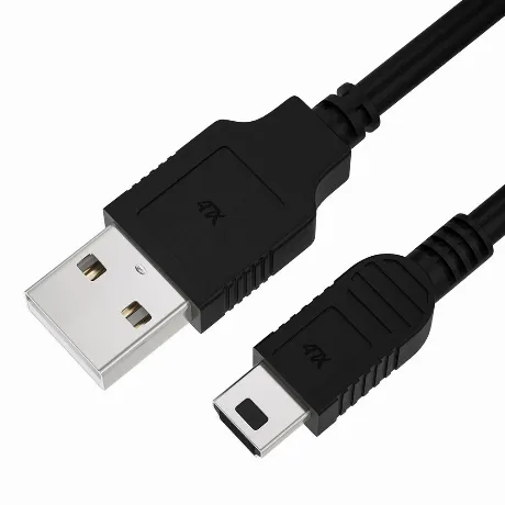 Кабель 4PH 1.5m USB AM/mini, черный (4PH-R90118)