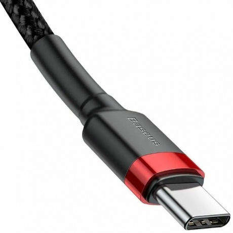 Кабель Baseus Cafule 1m Red/Black (CATKLF-G91) - фото 2