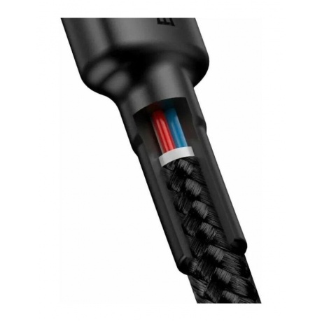 Кабель Baseus Cafule 1m Red/Black (CATKLF-G91) - фото 4