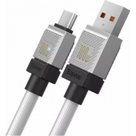 Кабель Baseus CoolPlay 100W 1m White (CAKW000602) - фото 3