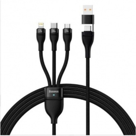 Кабель Baseus Flash Series II 1.2m Black (CASS030101) - фото 1