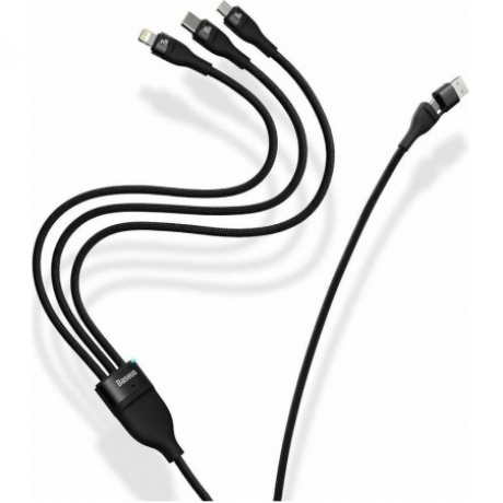 Кабель Baseus Flash Series II 1.2m Black (CASS030101) - фото 4