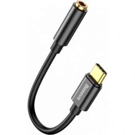 Кабель Baseus Type-C Male to 3.5mm Female Adapter L54 Black (CAT...