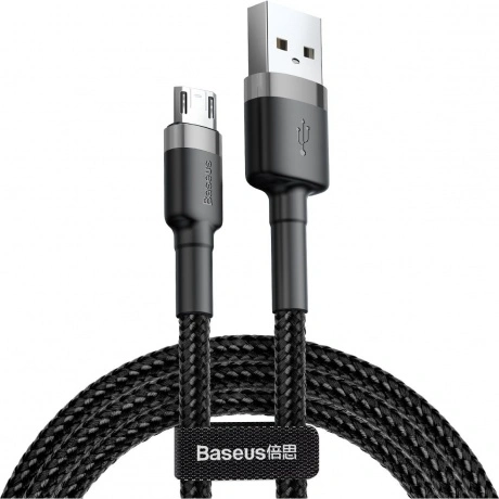 Кабель Baseus Cafule 1m Gray/Black (CAMKLF-BG1)