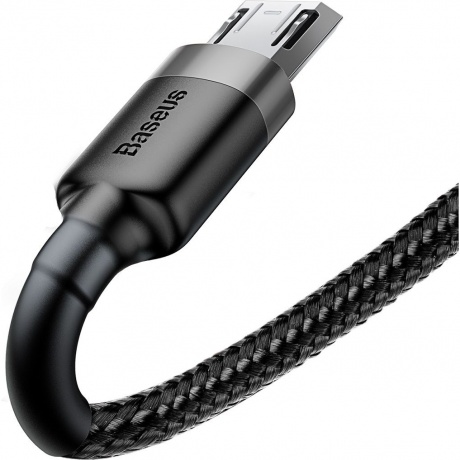 Кабель Baseus Cafule 1m Gray/Black (CAMKLF-BG1) - фото 7