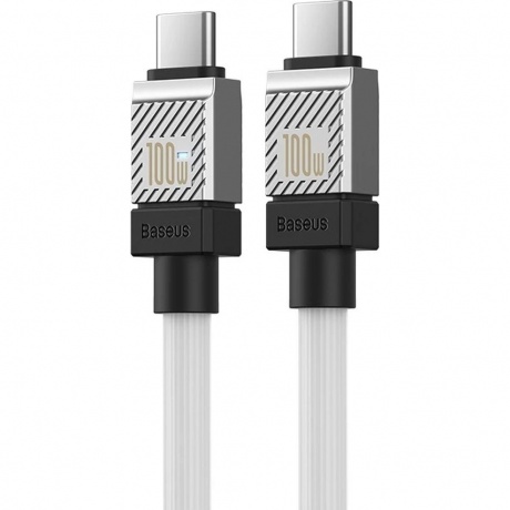 Кабель Baseus CoolPlay 100W 2м White (CAKW000302) - фото 3