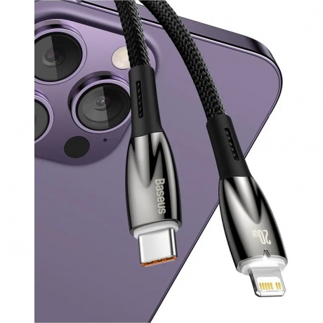 Кабель Baseus Glimmer 2m Black (CADH000101) - фото 4