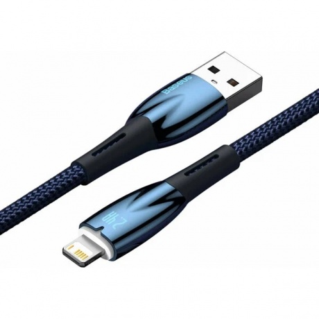 Кабель Baseus Glimmer 2m Blue (CADH000303) - фото 3