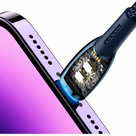 Кабель Baseus Glimmer 2m Blue (CADH000303) - фото 7