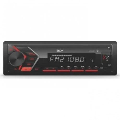 Автомагнитола ACV AVS-814BR 1din/красная/Bluetooth/USB/AUX/SD/FM...