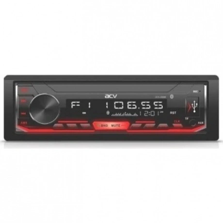 Автомагнитола ACV AVS-816BR 1din/красная/Bluetooth/USB/AUX/SD/FM...