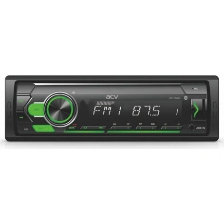 Автомагнитола ACV AVS-912BG (1din/зеленая/Bluetooth/USB/AUX/SD/F...