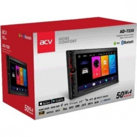 Автомагнитола ACV AD-7220 2din 6.9" Android 9 - фото 6