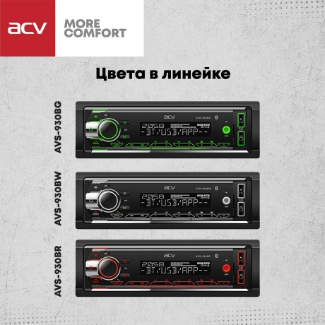 Автомагнитола ACV AVS-930BW - фото 8