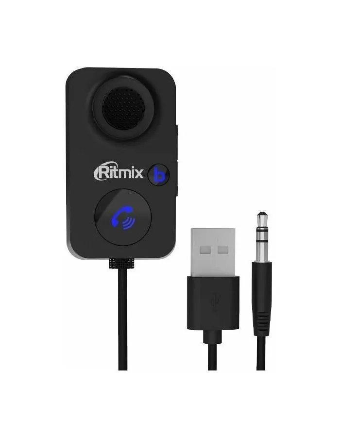 FM-трансмиттер Ritmix BTR-100 черный BT - фото 2