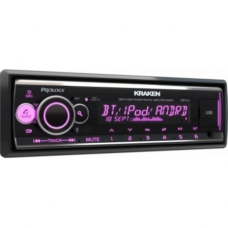 Автомагнитола Prology CDP-8.0 "KRAKEN" FM/USB/BT Ресивер с DSP
