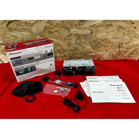 Автомагнитола Pioneer MVH-S520BT хорошее состояние - фото 6