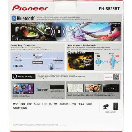 Автомагнитола Pioneer FH-S525BT 2DIN 4x50Вт RDS - фото 3