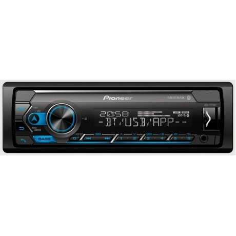 Автомагнитола Pioneer MVH-S325BT 1DIN 4x50Вт 1 ПДУ RDS