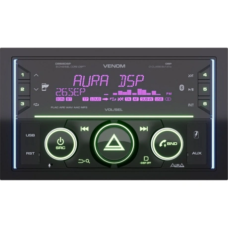 Автомагнитола Aura VENOM-D868DSP, 2-DIN