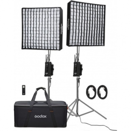 Комплект светодиодных осветителей Godox FL150S-K2 для видеосъемки - фото 1