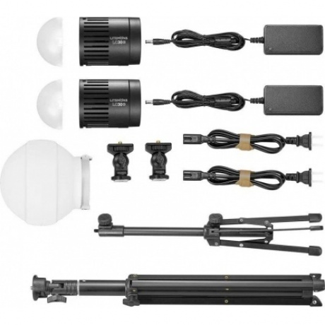 Комплект светодиодных осветителей Godox Litemons LC30D-K2 настольный - фото 2