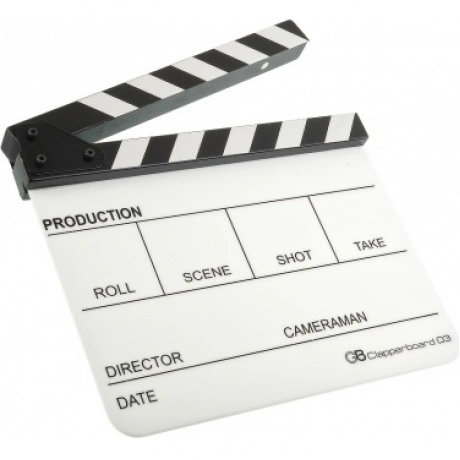 Кинохлопушка GreenBean Clapperboard 03 (белая)