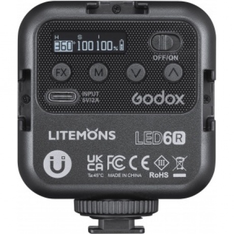 Осветитель светодиодный Godox LITEMONS LED6R RGB накамерный - фото 2