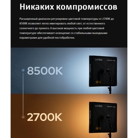 Осветитель светодиодный Godox Knowled F400Bi складной - фото 21